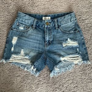 Cutoff Denim Shorts
